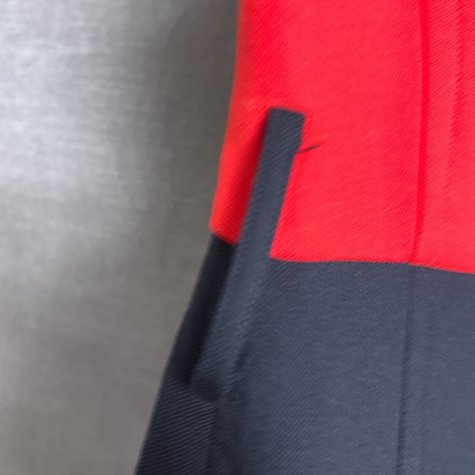 Milly Dress 2 Red Navy Career Office Work Sheath Pencil Color Block Sleeveless
