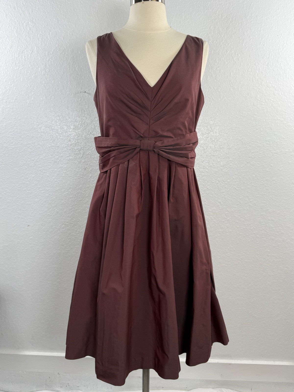 BANANA REPUBLIC x Mad Men Mauve Iridescent Taffeta Retro Cocktail Betty Dress 6