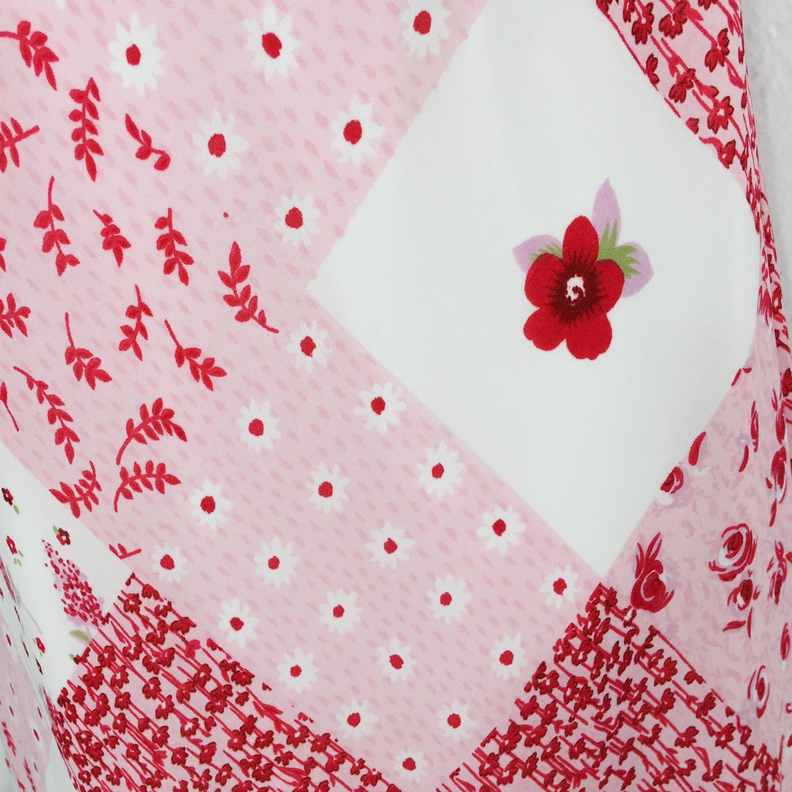Vtg Jonathan Martin Floral Patchwork Slip Dress Sz 13 Cottagecore Fairy Whimsy