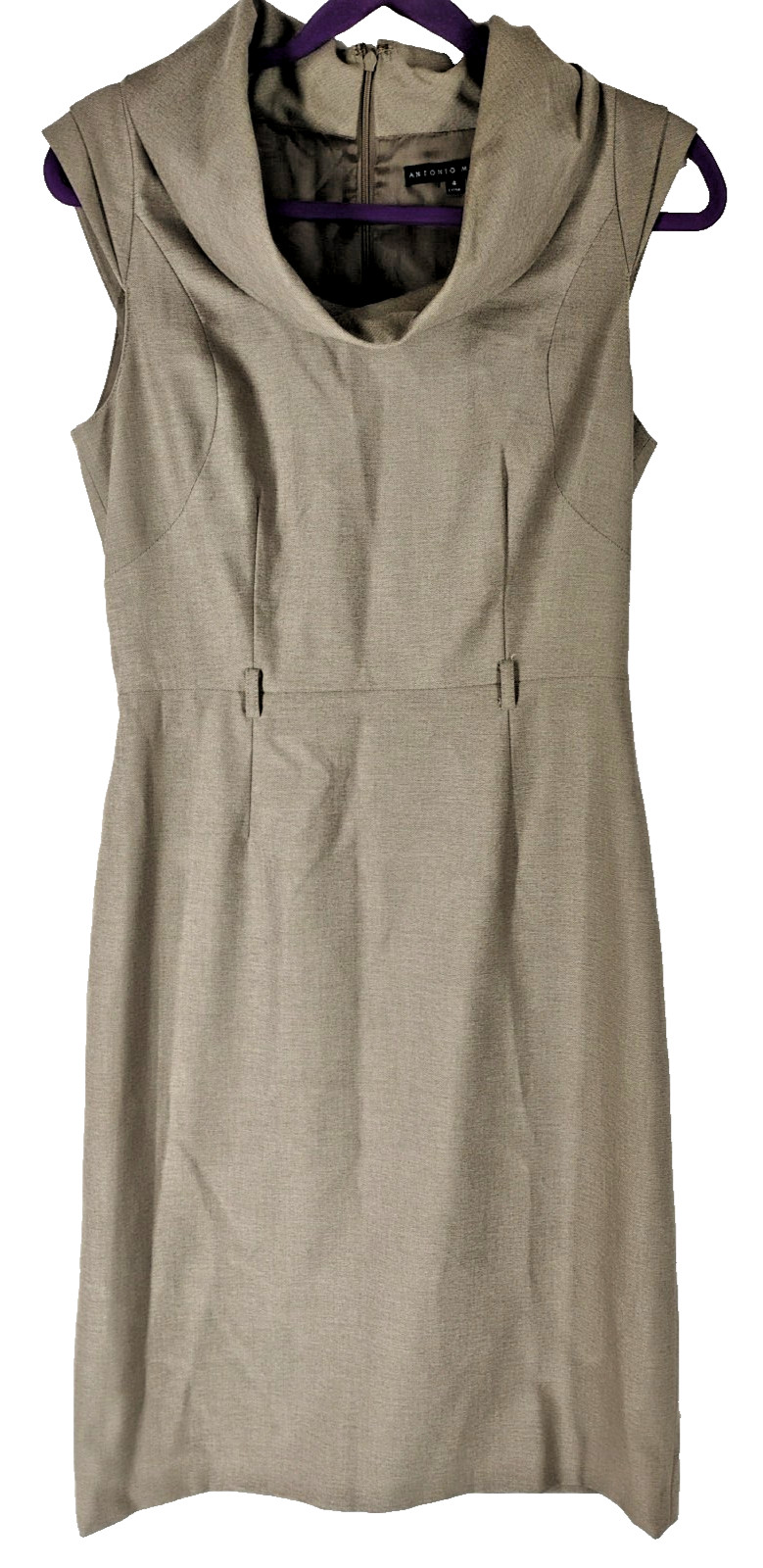 Antonio Melani Women’s Size 4 Sleeveless Dress Career Business Cowl Neck