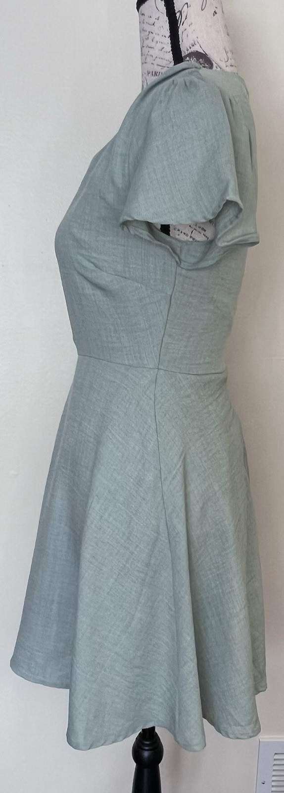 Altered State Linen Lined Mint Green Spring A Line Dress Women’s Small