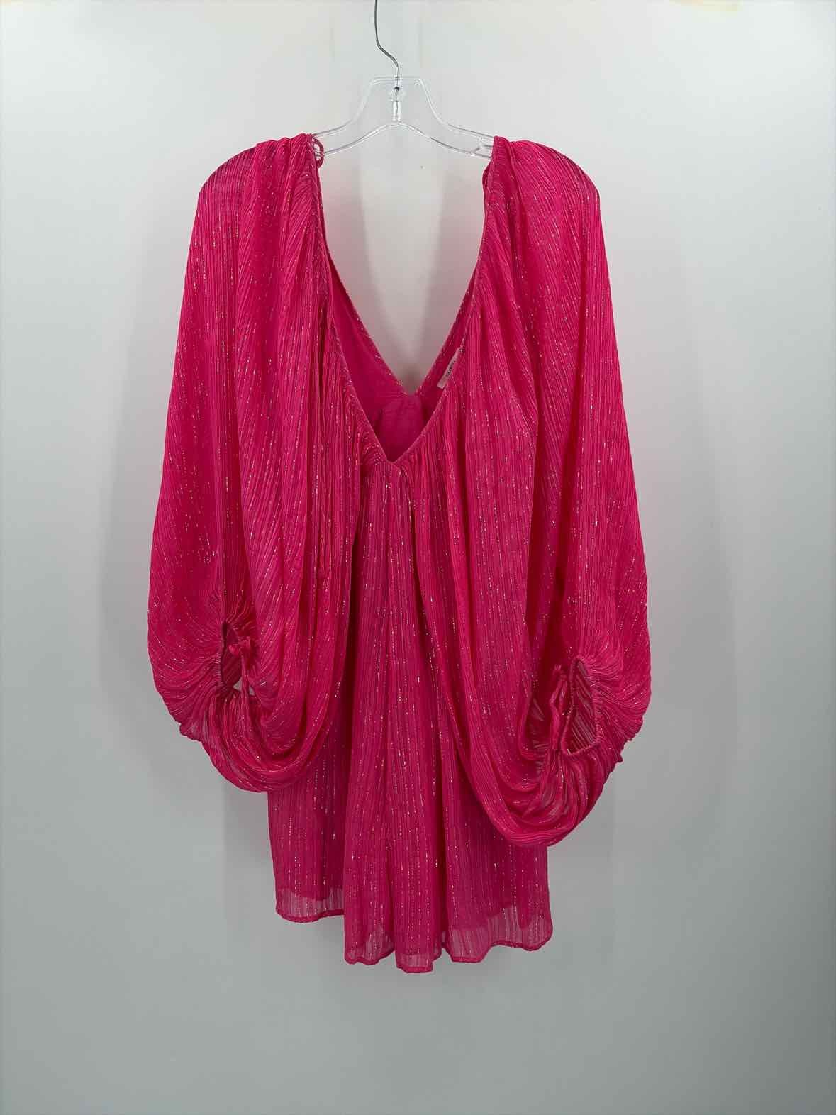 Pre-Owned Tularosa Pink Size Medium Short Long Sleeve Dress