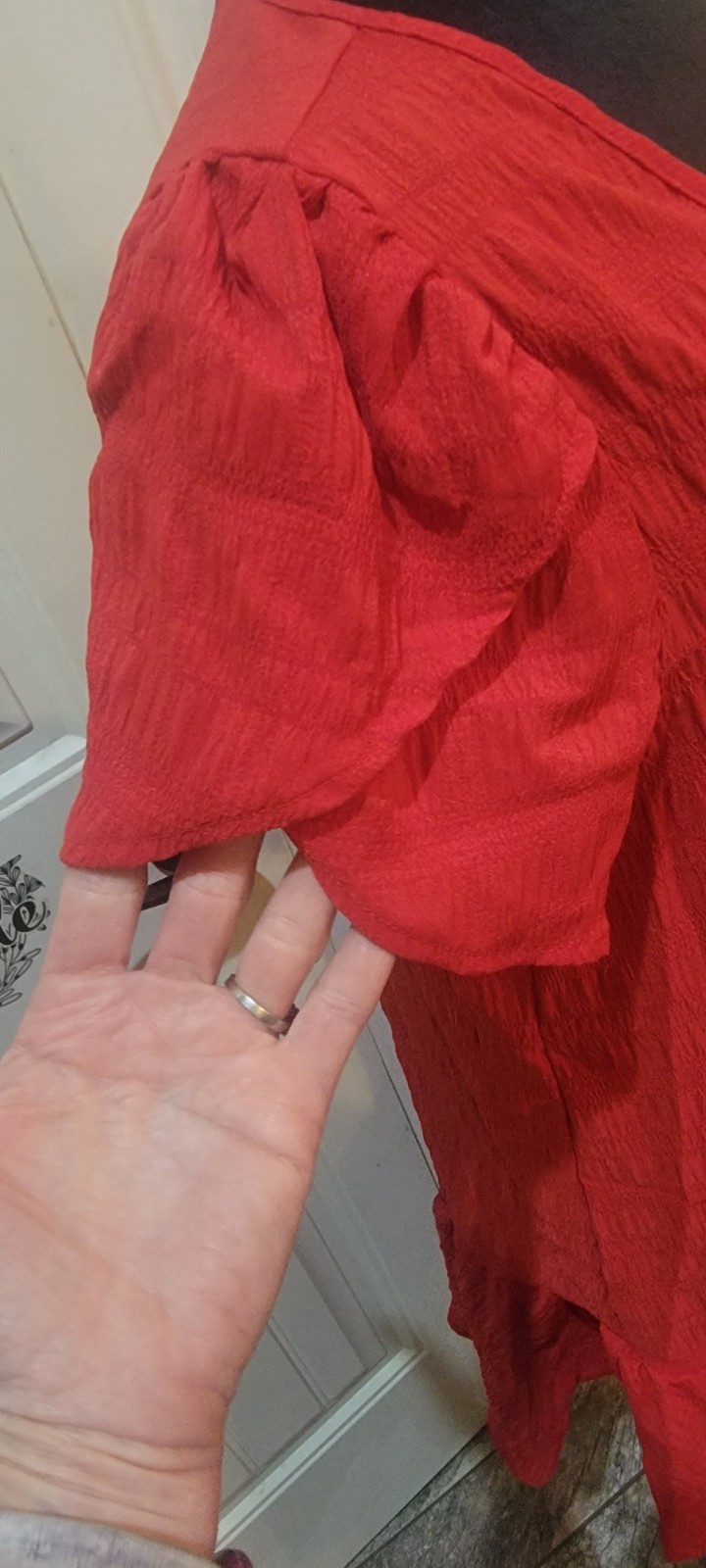 Red dress size lg NEW WOT