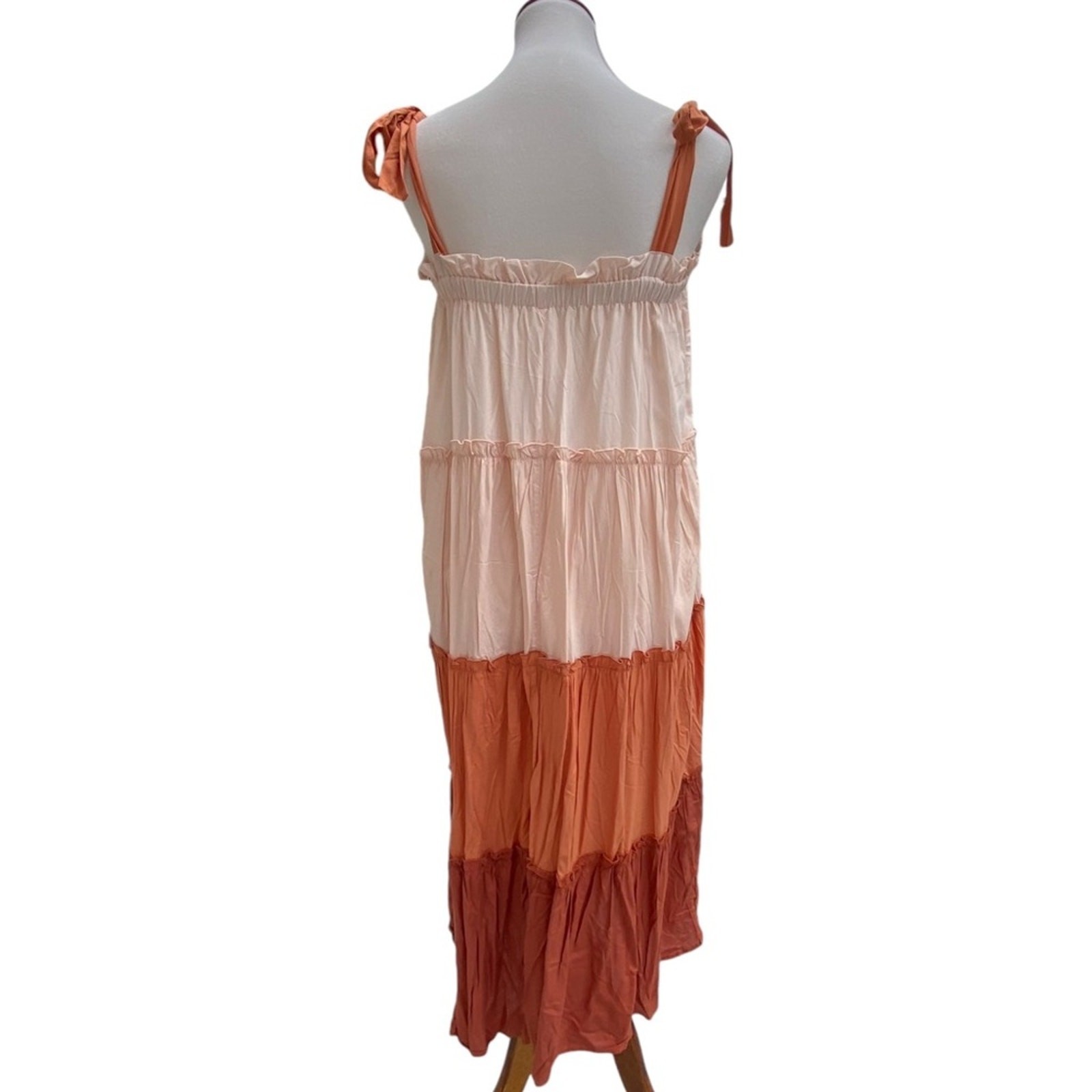 Large Dress Midi Boho Dress Bohemian Maxi Resort Cruise Terra Cotta Vacation