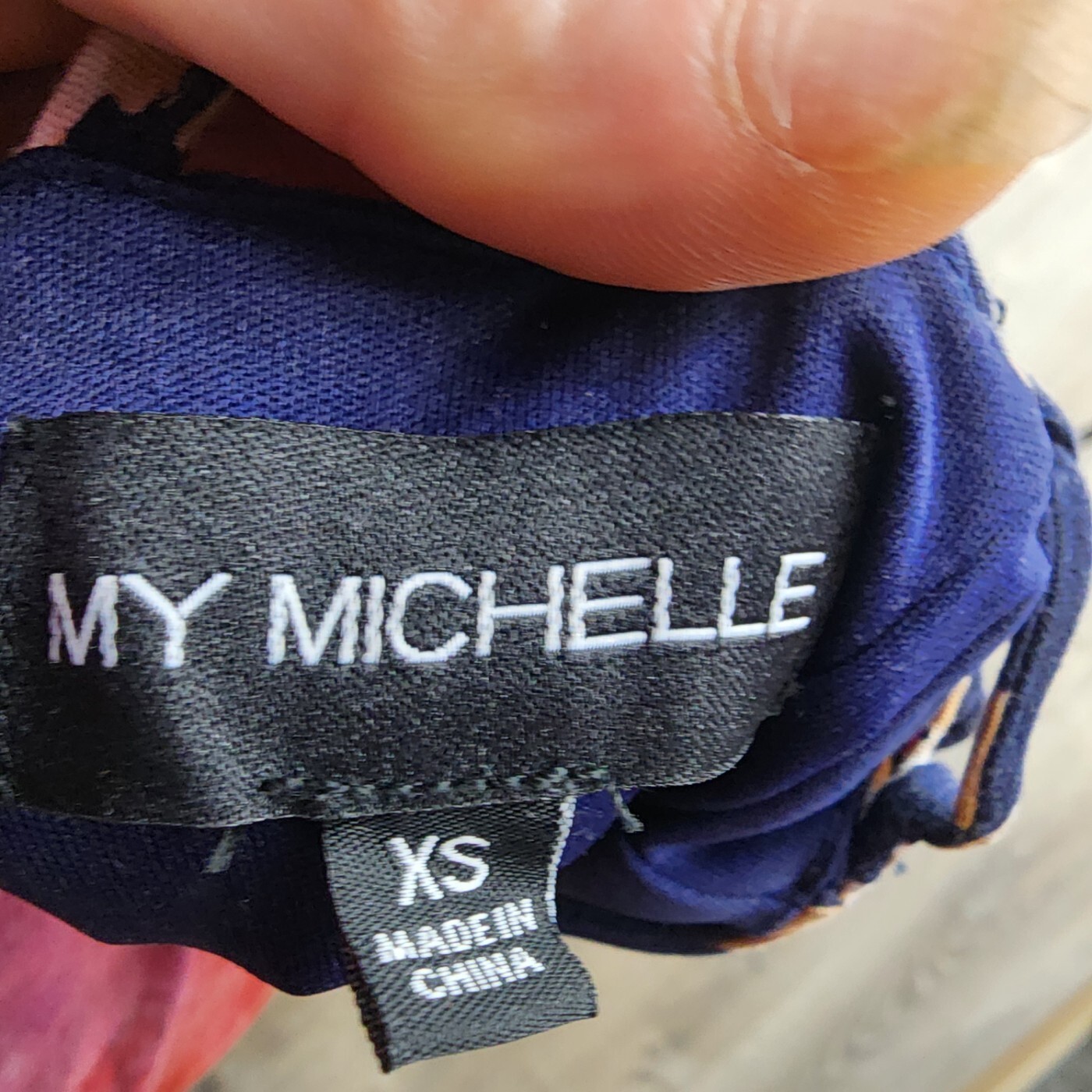 My Michelle Floral Lace Up Tie Side Mini Dress XS