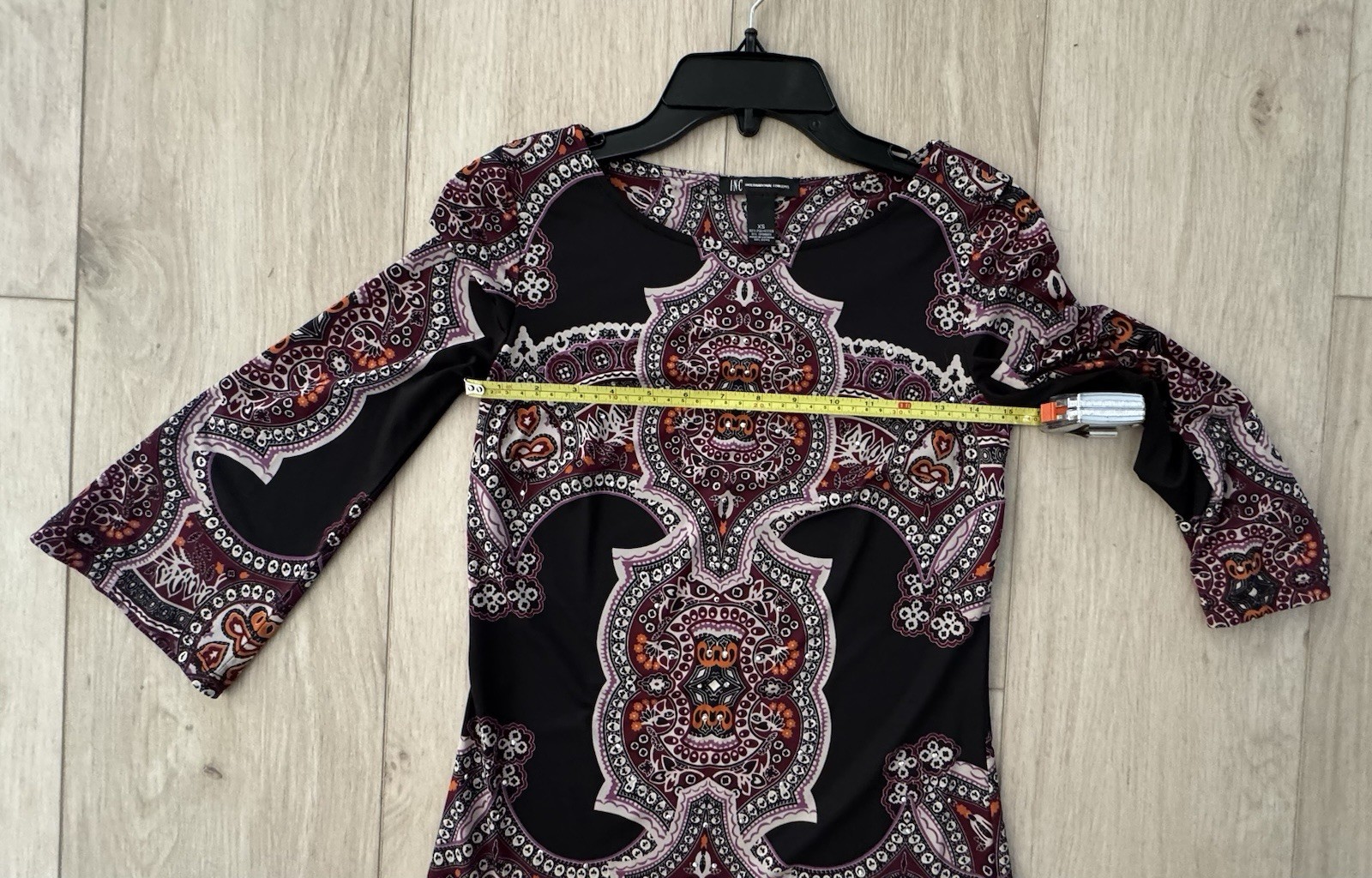 Beautiful XS INC International Concepts 3/4 Sleeve Dress Boho A-line fits a 2-4