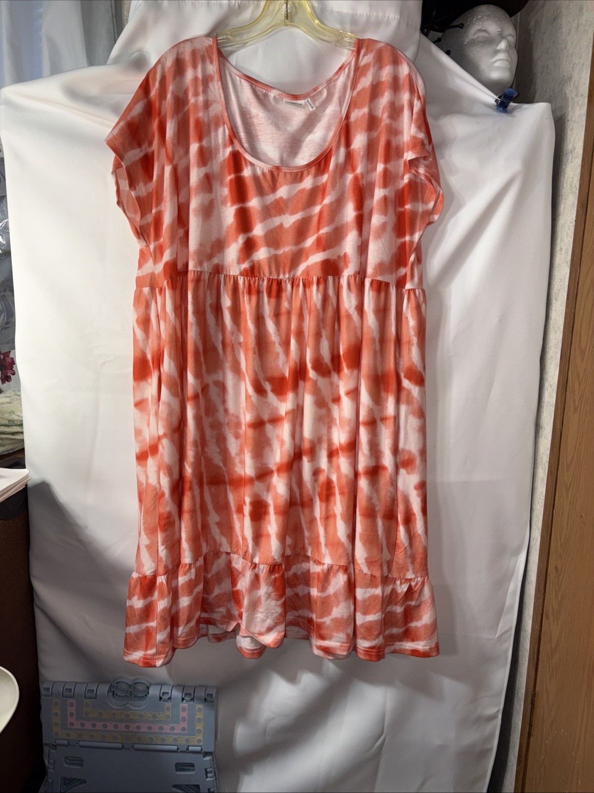 Simple By Suzanne Betro Tie dyed Tiered Empire Dress Size 3X NWT