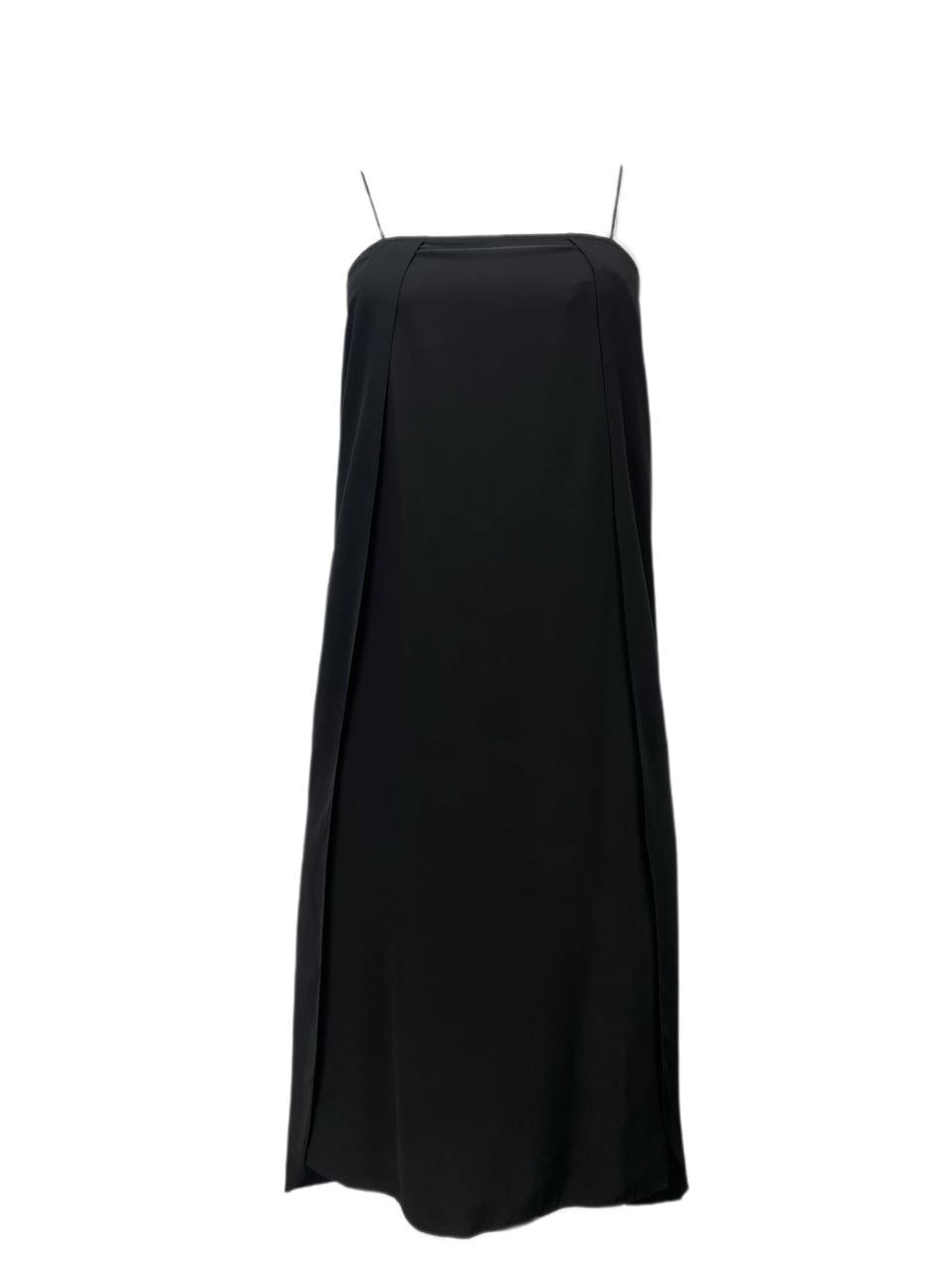 TOTEME Women’s Black Wrap Silk Dress #1616 XS NWT