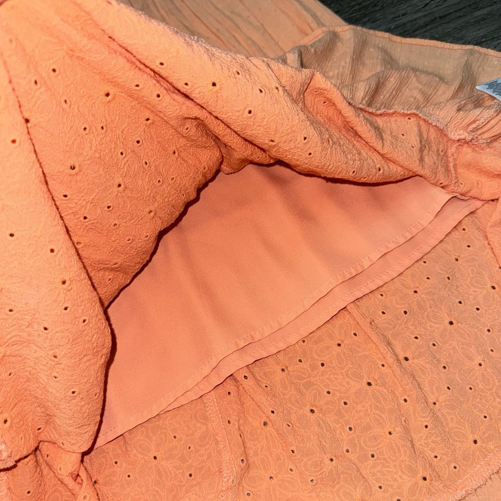 Kate & Sam Dress Womens S Peach V-Neck Tiered Fairy Cottagecore Prairie Peasant