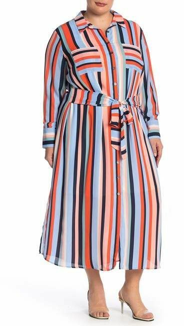 Daniel Rainn DR2 by Front Back Midi Shift Dress (size 1X)