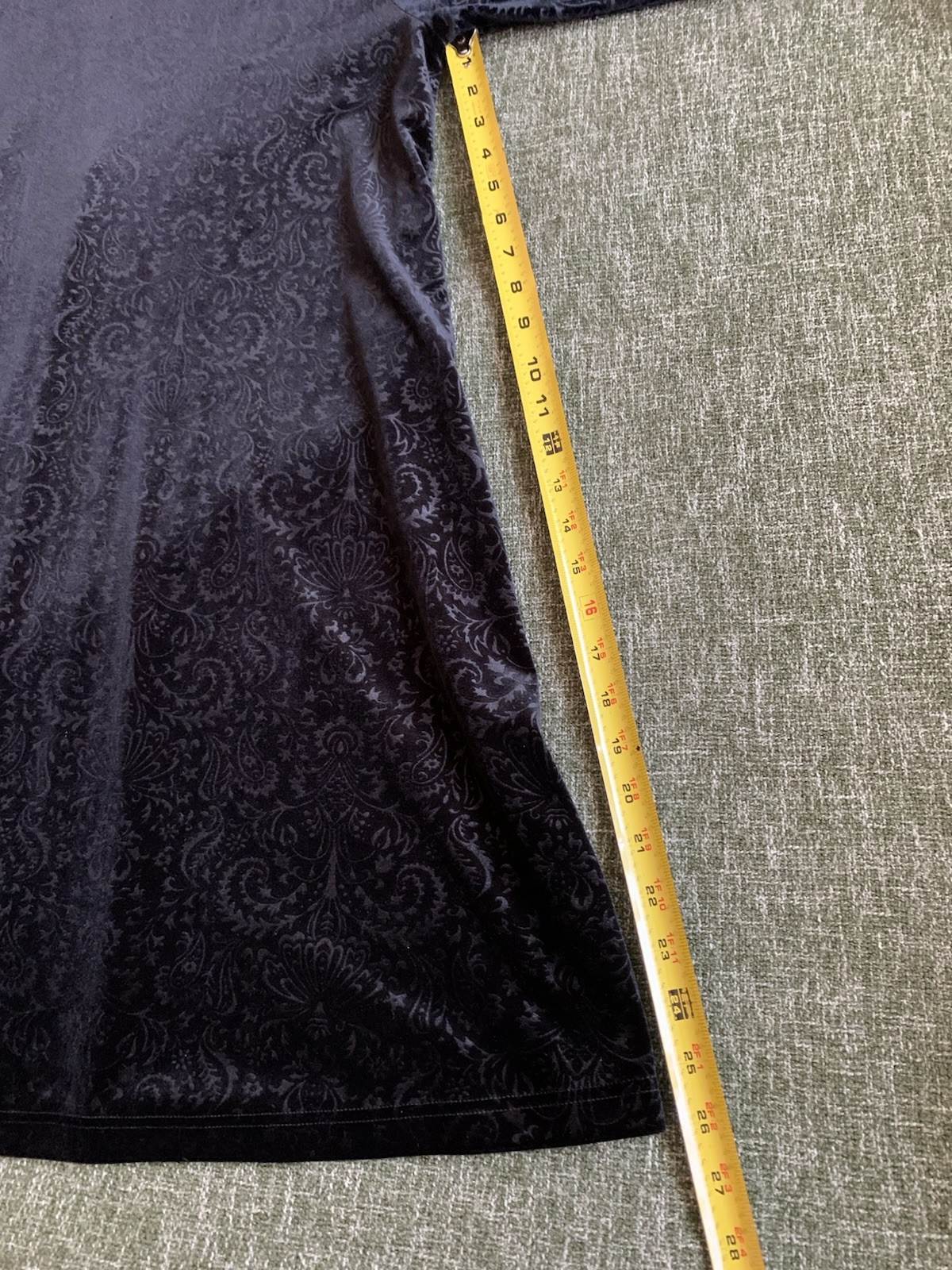 Vintage Velvet Amanda Smith Zip Shift Dress Black Long Sleeve Turtleneck Size 12