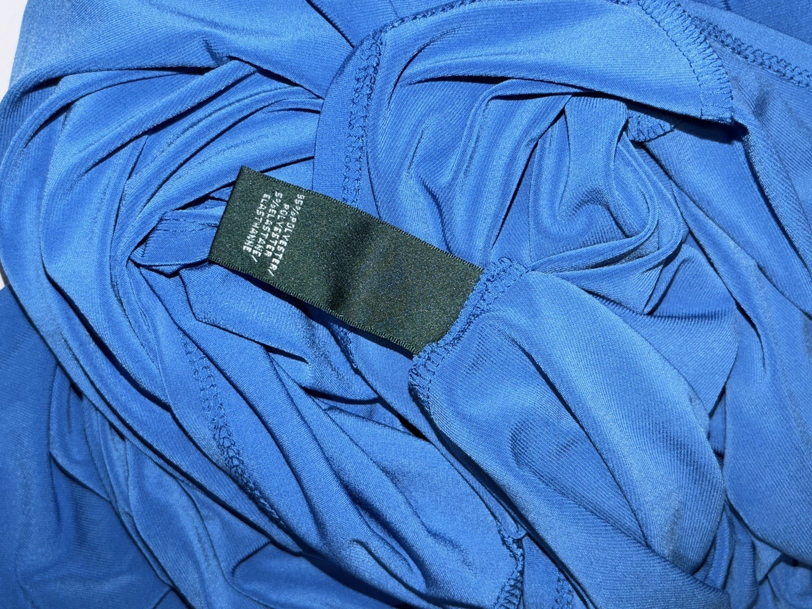 Lauren Ralph Lauren Womens Cowl Neck Jersey Sheath Dress Size 6 Blue Cap Sleeves