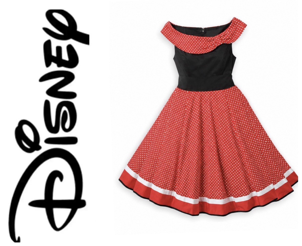 Disney Minnie Mouse Polka Dot Dress- Size M