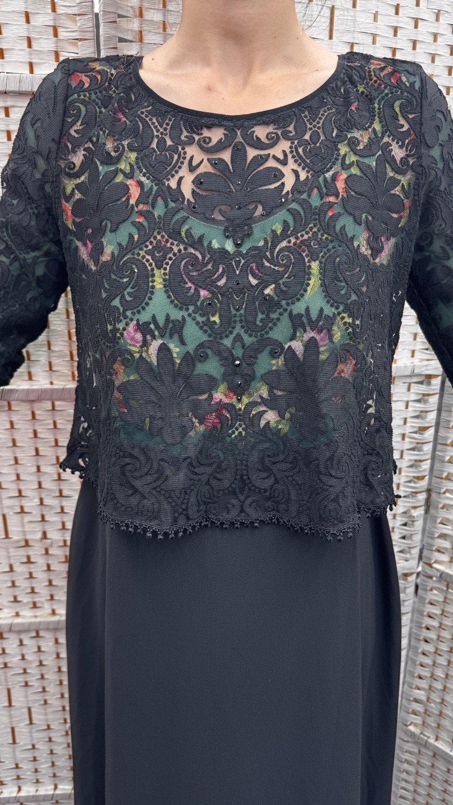 Michal Negrin Elegant Full length Floral dress Size – 38 – NWT