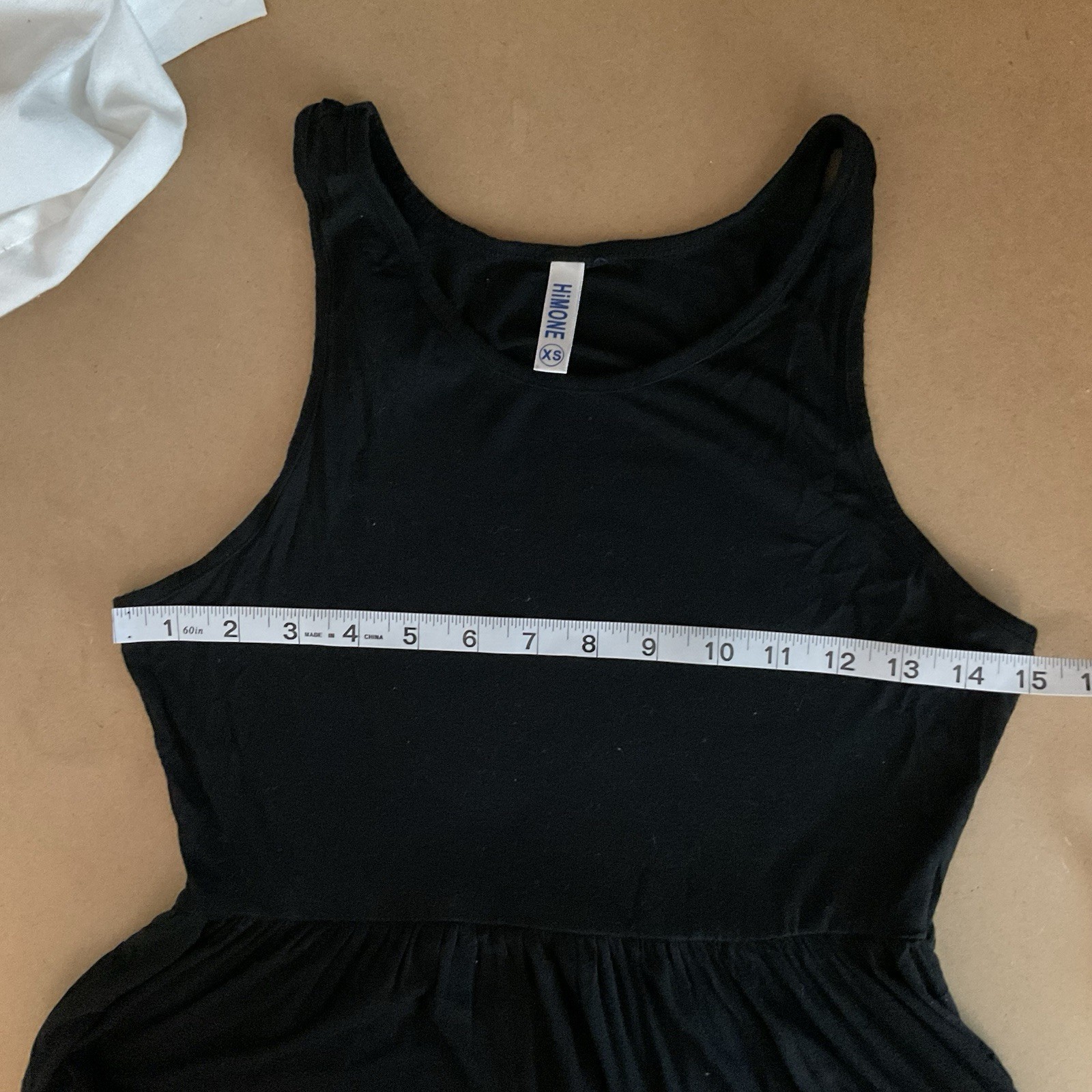 HiMONE Black Stretch Tank Dress XS