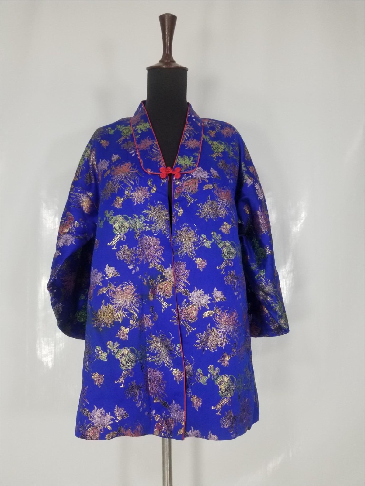 Vintage Traditional Korean Silk Brocade Hanbok Jacket