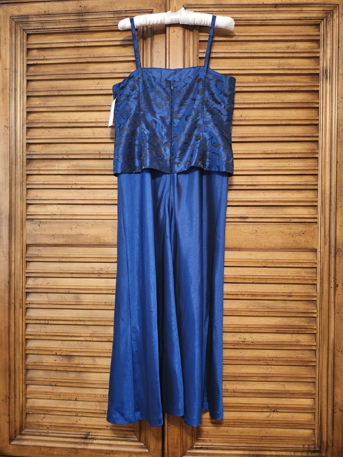 R & M Richards 2 Pc Dress Jacket Set Navy Ankle Length 2123 Women Size 10 NWT
