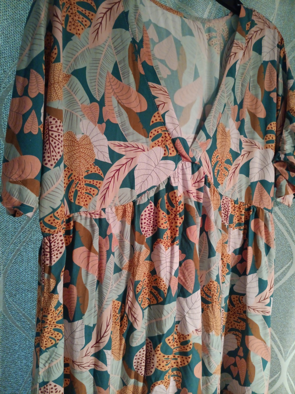Women’s Cupshe Soft Tropics Short Sleeve Mini Dress Size Large