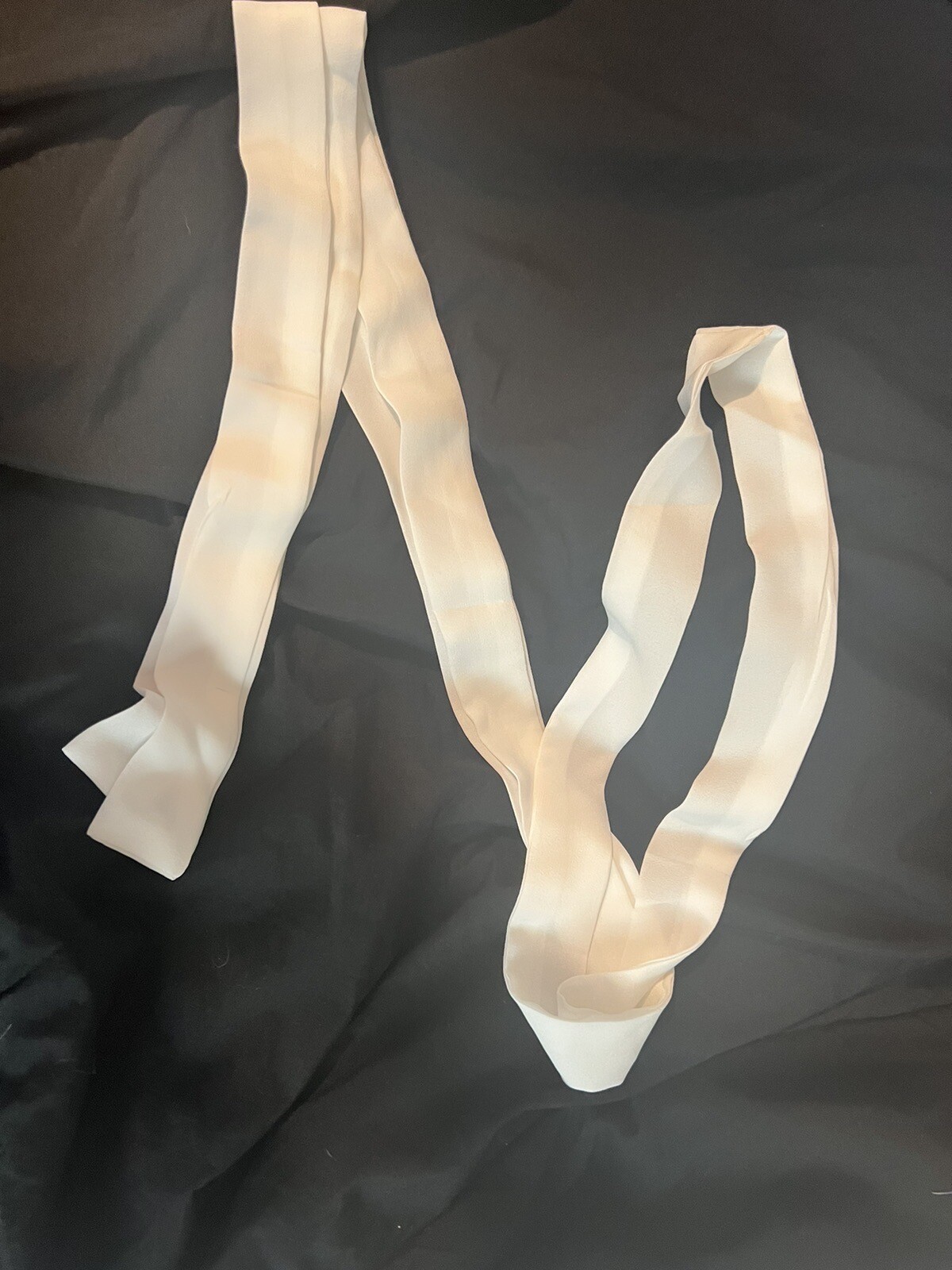 Cream Tie Belt For Dress/jumpsuit