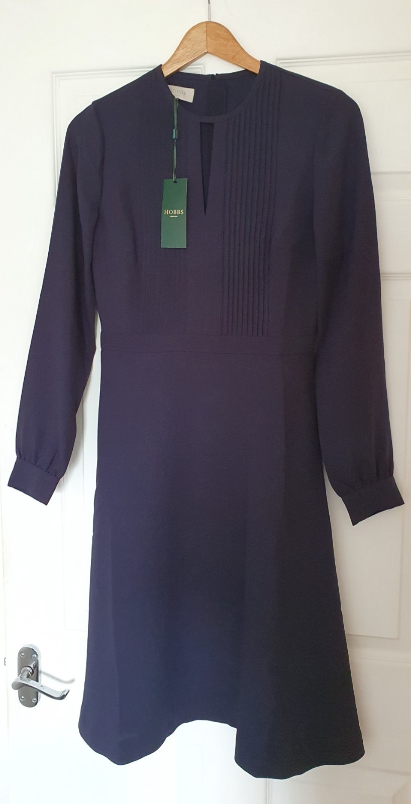 HOBBS Elegant London Angelica Dress RRP €180 Stunning Ink Blue size 8