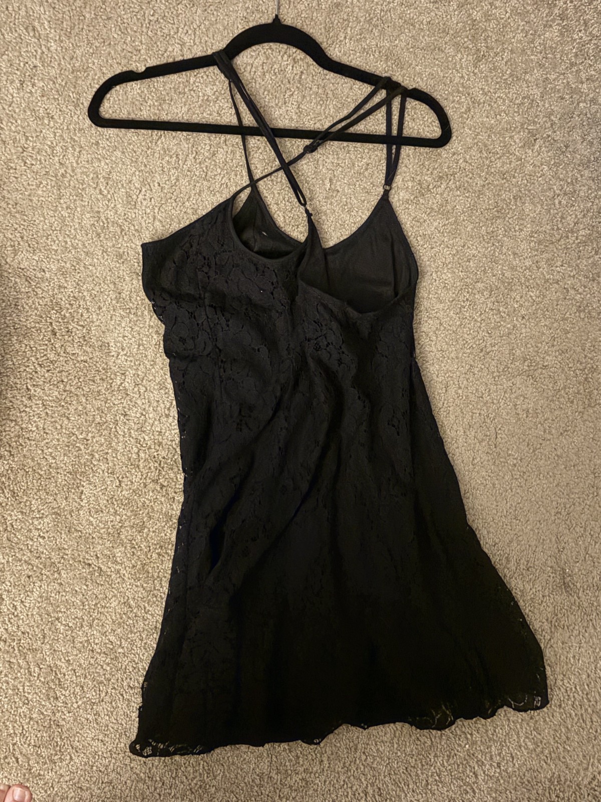 Cotton On Womens Black Lace Mini Dress Small