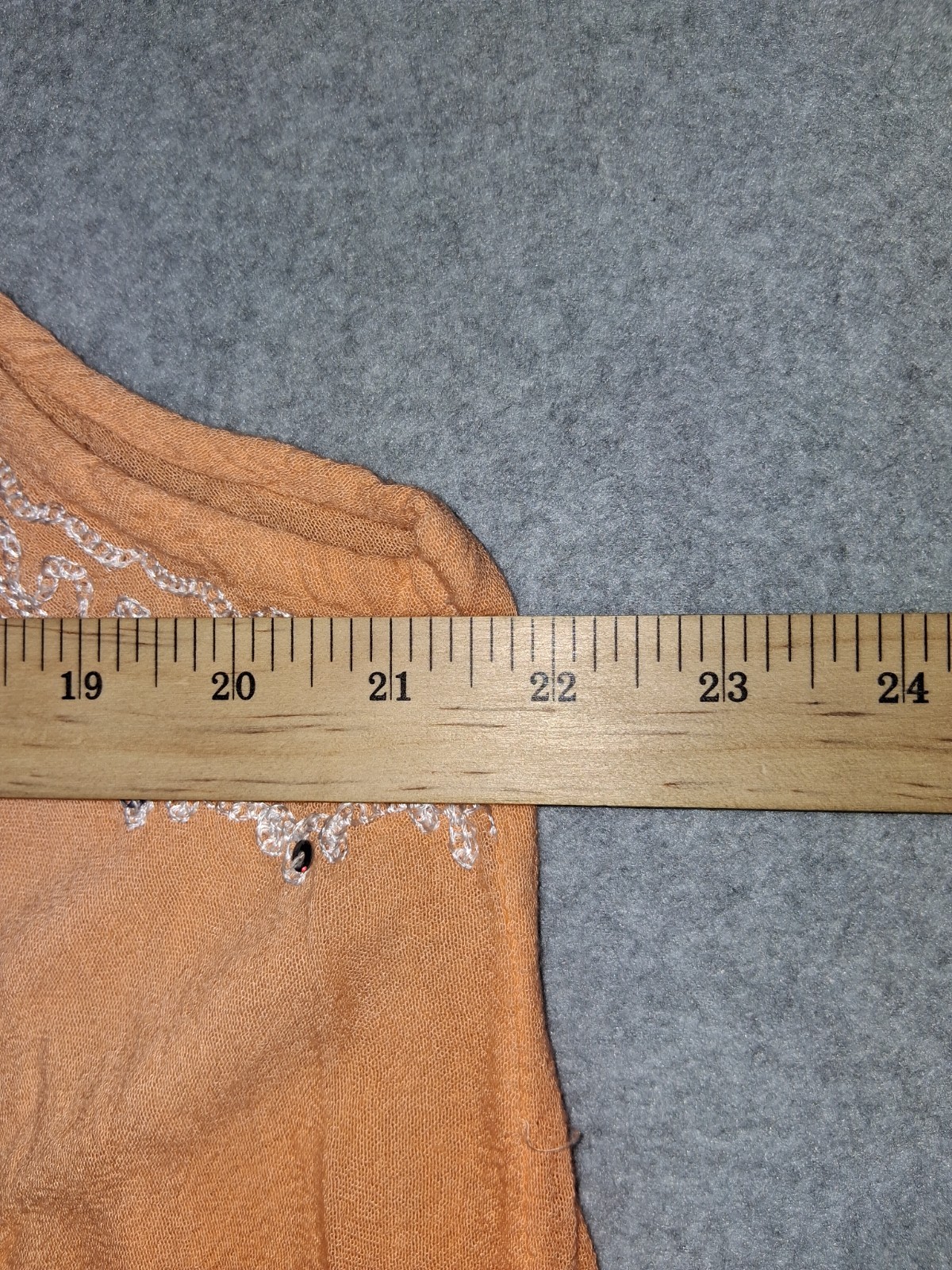 Whispers Embroirdered Ombre Tunic Cover Up Dress Free Size Gradient Orange Boho