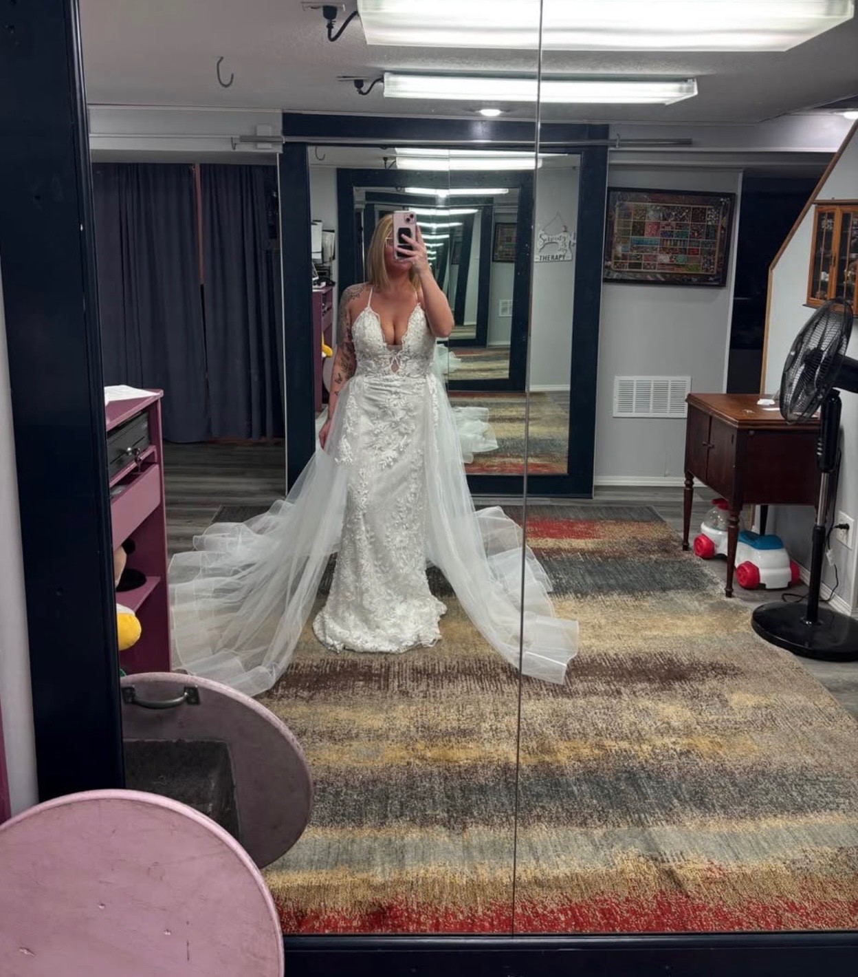 Wedding gown Nox Annabel size 12 altered to size 6 using darts (can be taken out