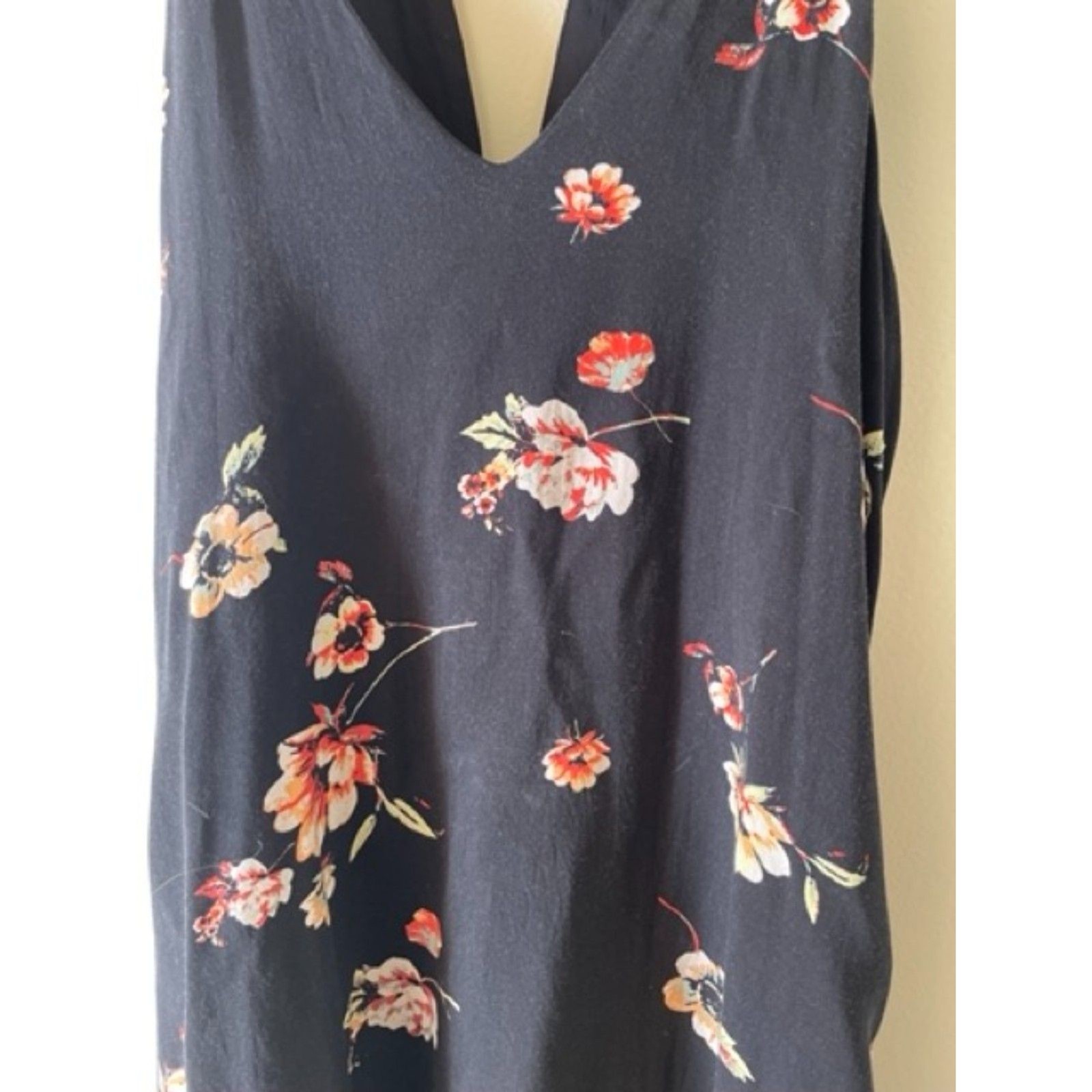 Cotton Candy LA Little Black Dress Small with Random Flower Print Y2K LBD Date