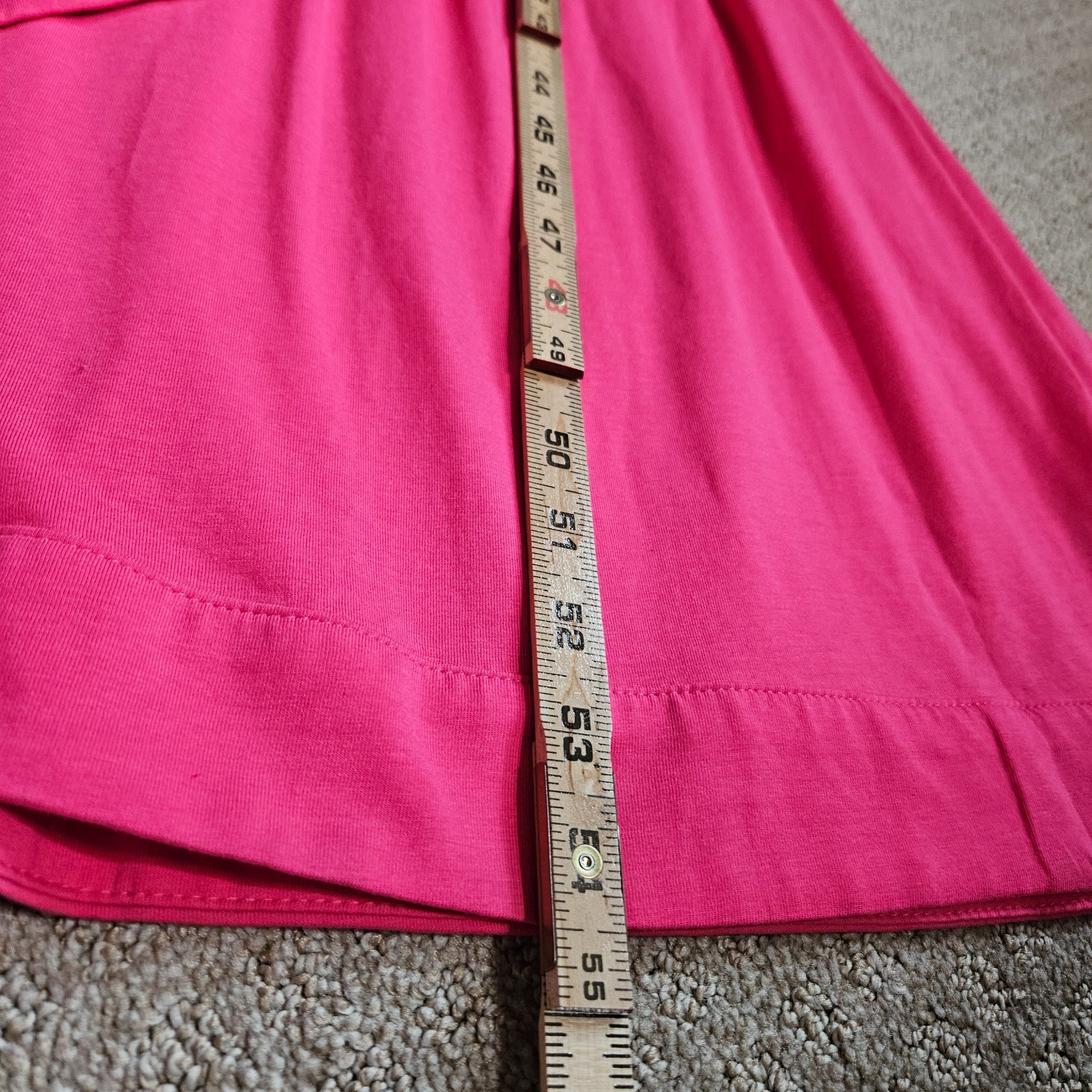 NEW Land’s End Cotton Modal Pink Maxi Dress Women’s L 14-16 Faux Wrap V-Neck