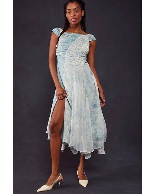Free People Heart to Heart Midi Dress Size 12. B29
