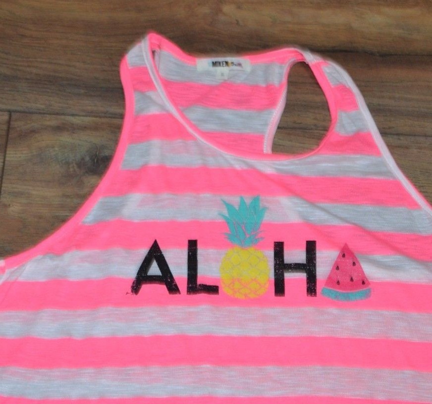 Aloha Coverall Tank Dress Sleeveless Dress Size XL Miken Swim