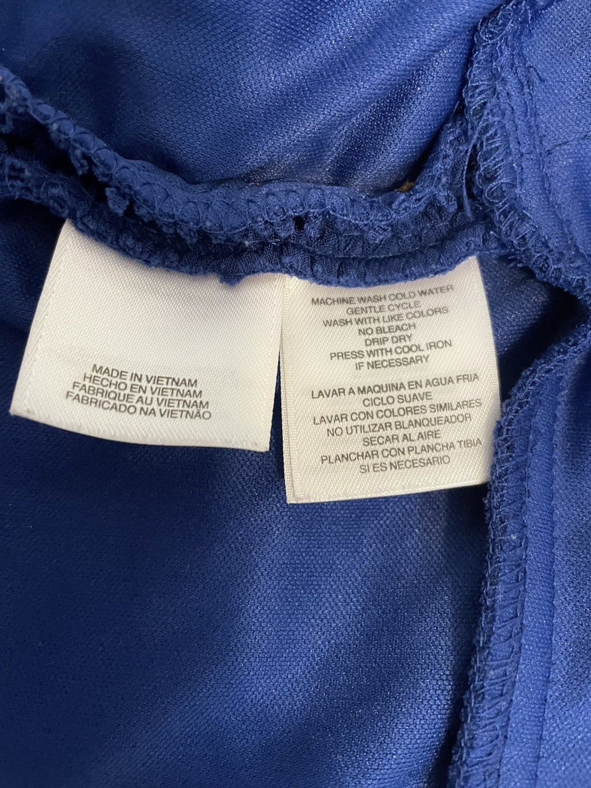 Evan-Picone Black Label Size 14 Royal Blue Dress Cocktail Wedding Swishy Ruching