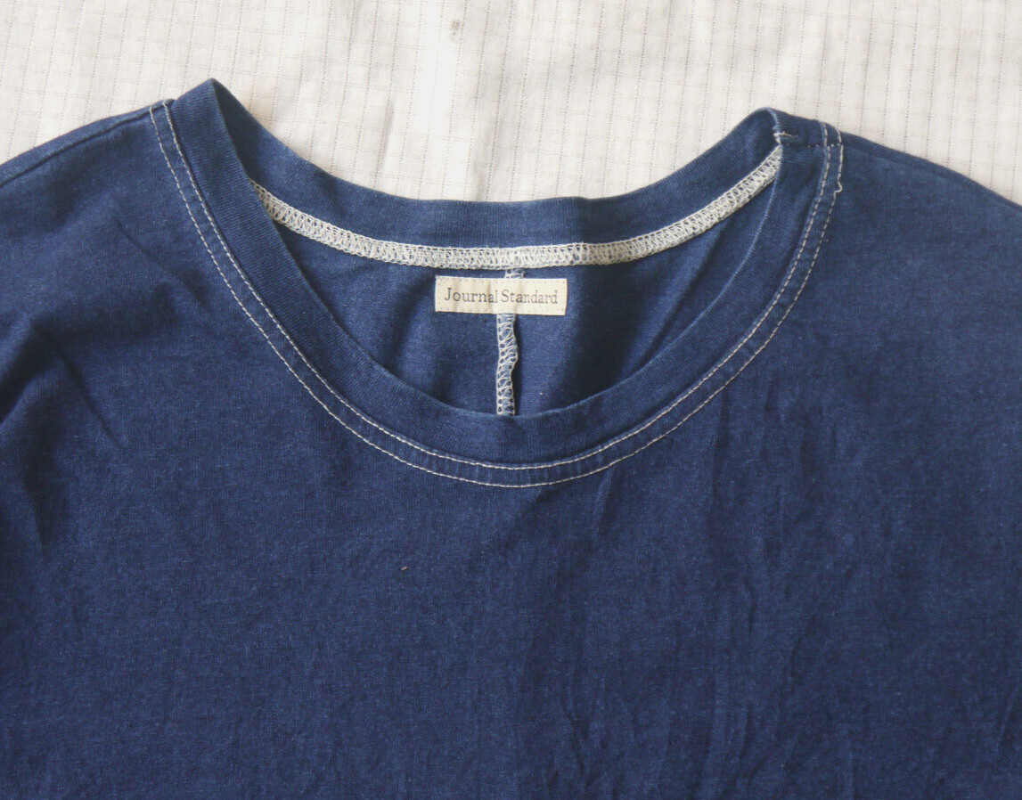 Journal Standard JS Work Indigo Blue 2 Pocket Dress Sz M Japan