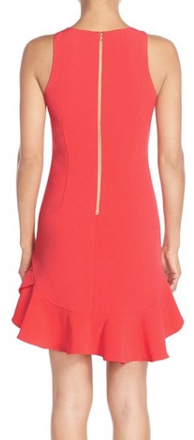 Chelsea28 CORAL SPICE Tiered Ruffle Hem Dress Sz 14 — $148 now $55.99 (63% OFF)