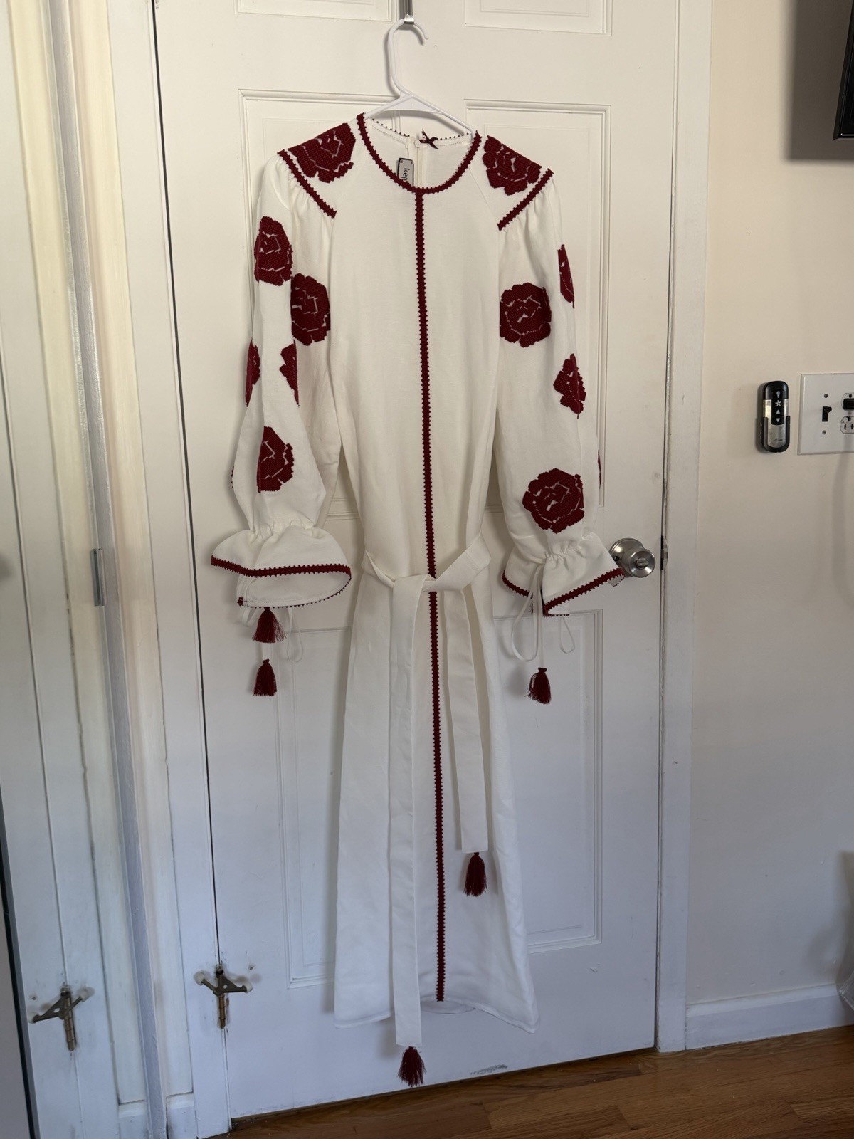 Authentic Ukrainian embroidered linen dress (Vyshyvanka)