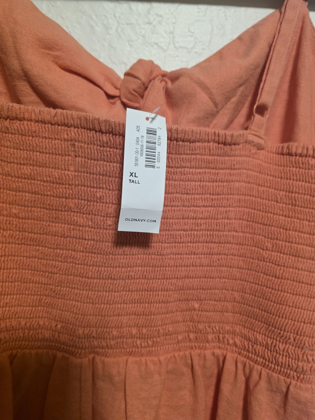 Old Navy Smocked Back Fit & Flare Mini Dress Sz XL TALL Cottagecore Coquette