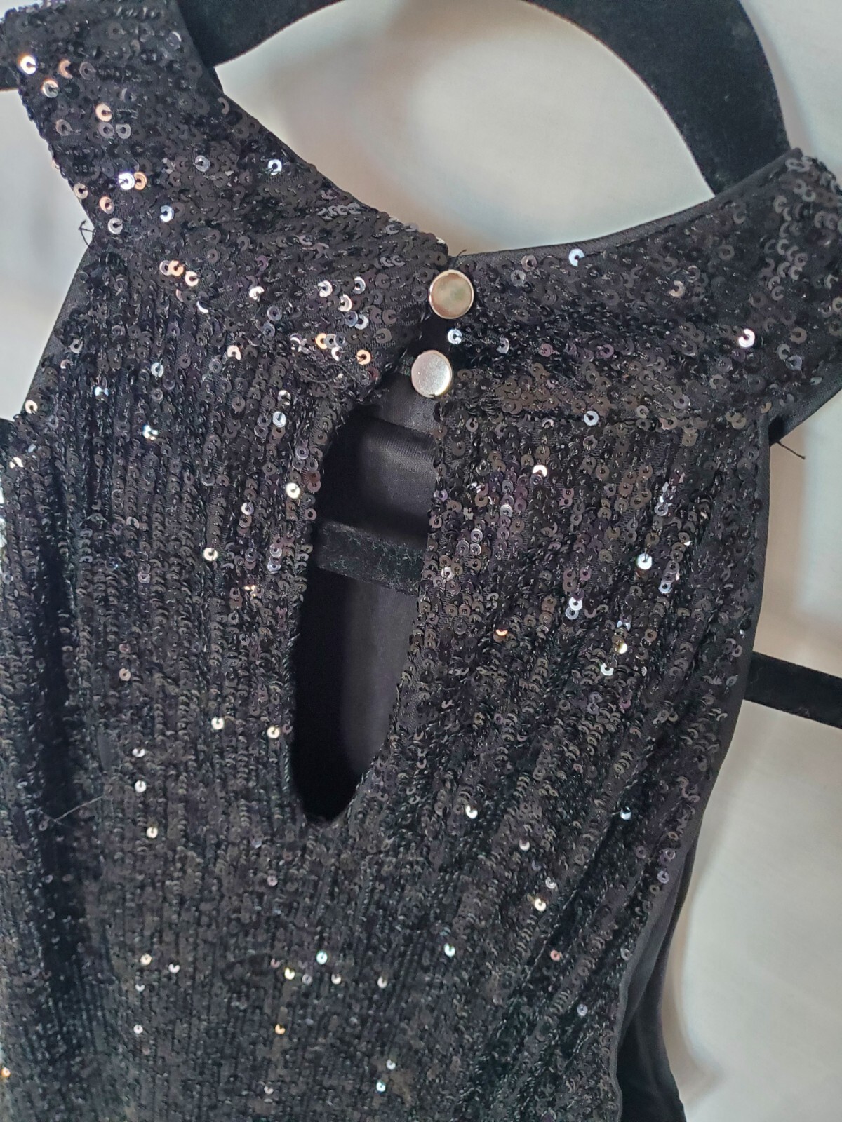 🎄CABLE & gauge🎄 Black Elegant Sequined Flare Cocktail/Party Dress Sz. Med. 🎊