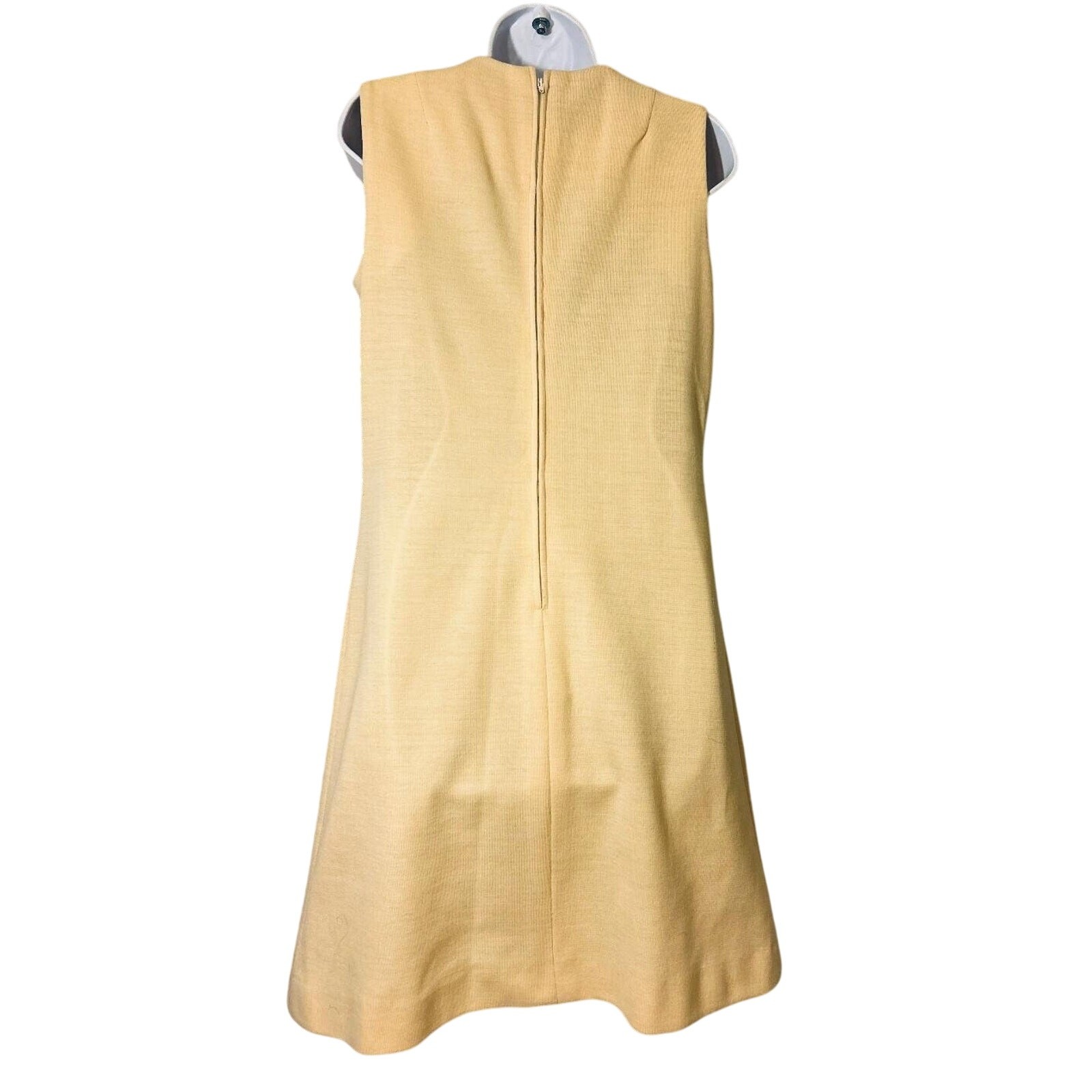 Vtg 60’s/70’s Mod Alison Ayres Cream/Brn Casual Dress, Women’s SZ 12
