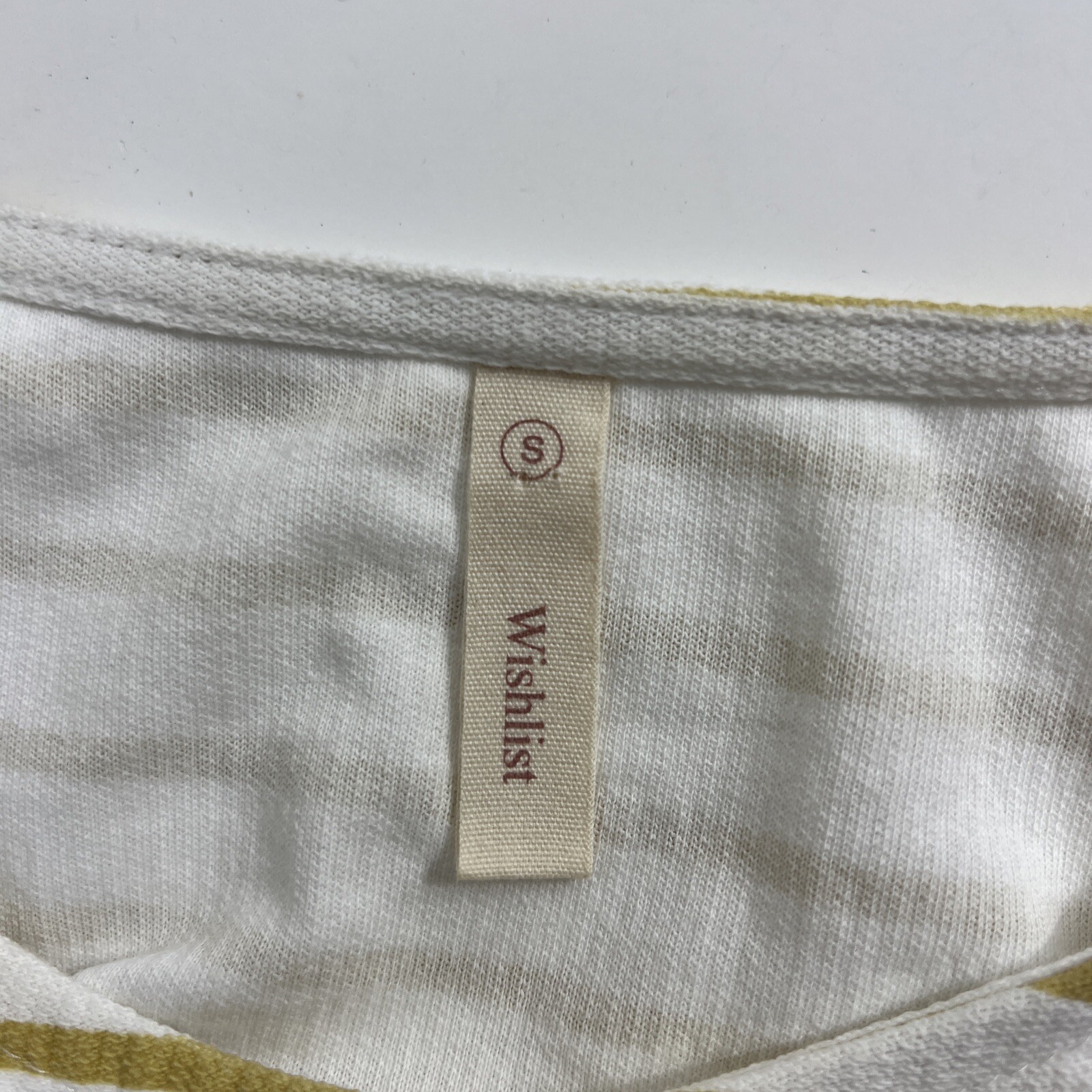 Wishlist Dress Womens Small Short Sleeve 100% Cotton Striped Pockets Knee Length