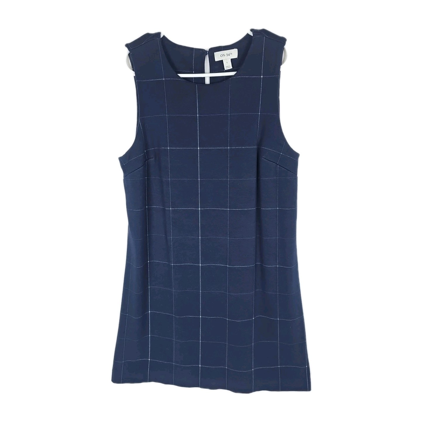 On 34th Women’s Navy Blue Sleeveless Dress, Size: Small