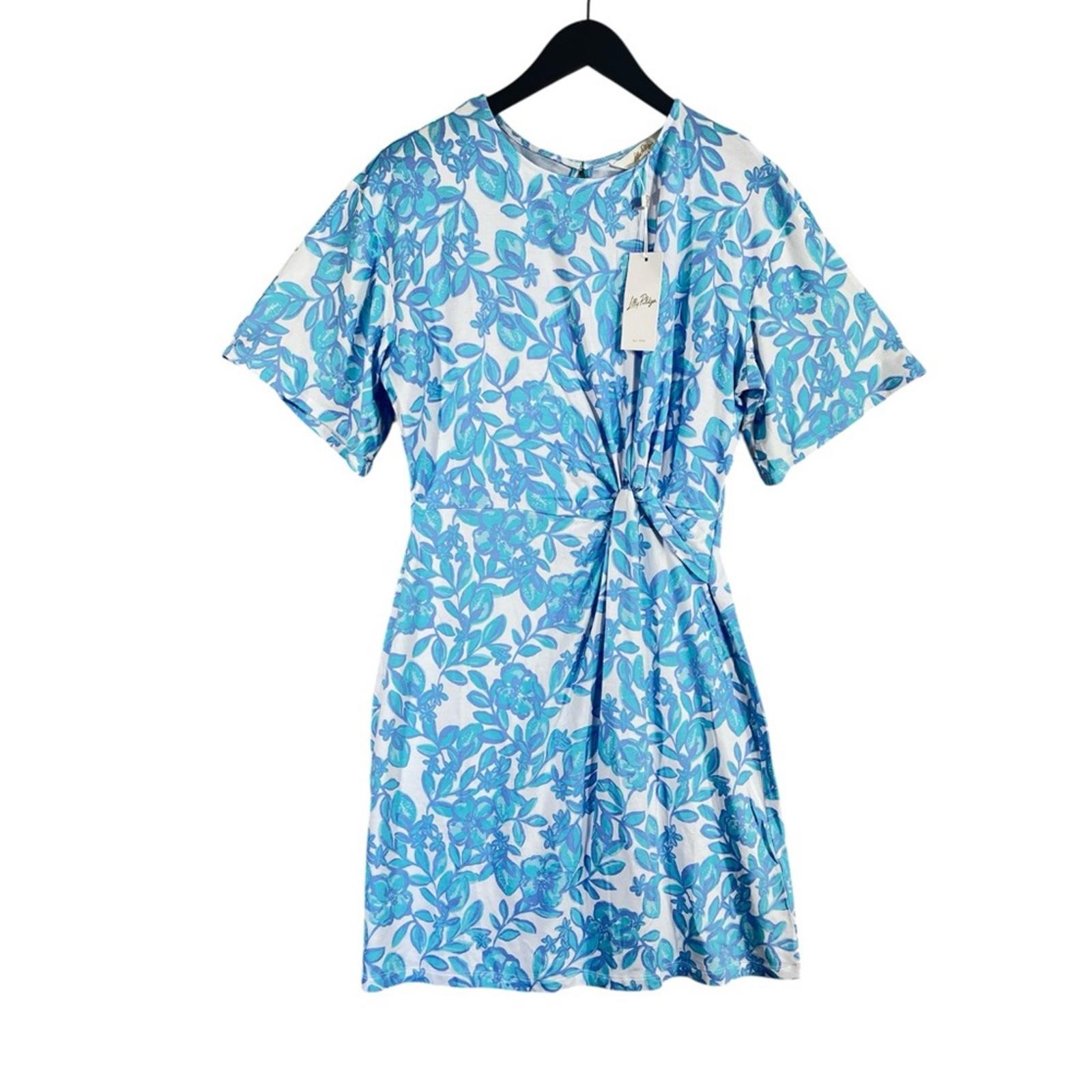 NWT Lilly Pulitzer Stretch Jersey Shaw Dress size Small in Jacaranda Blue