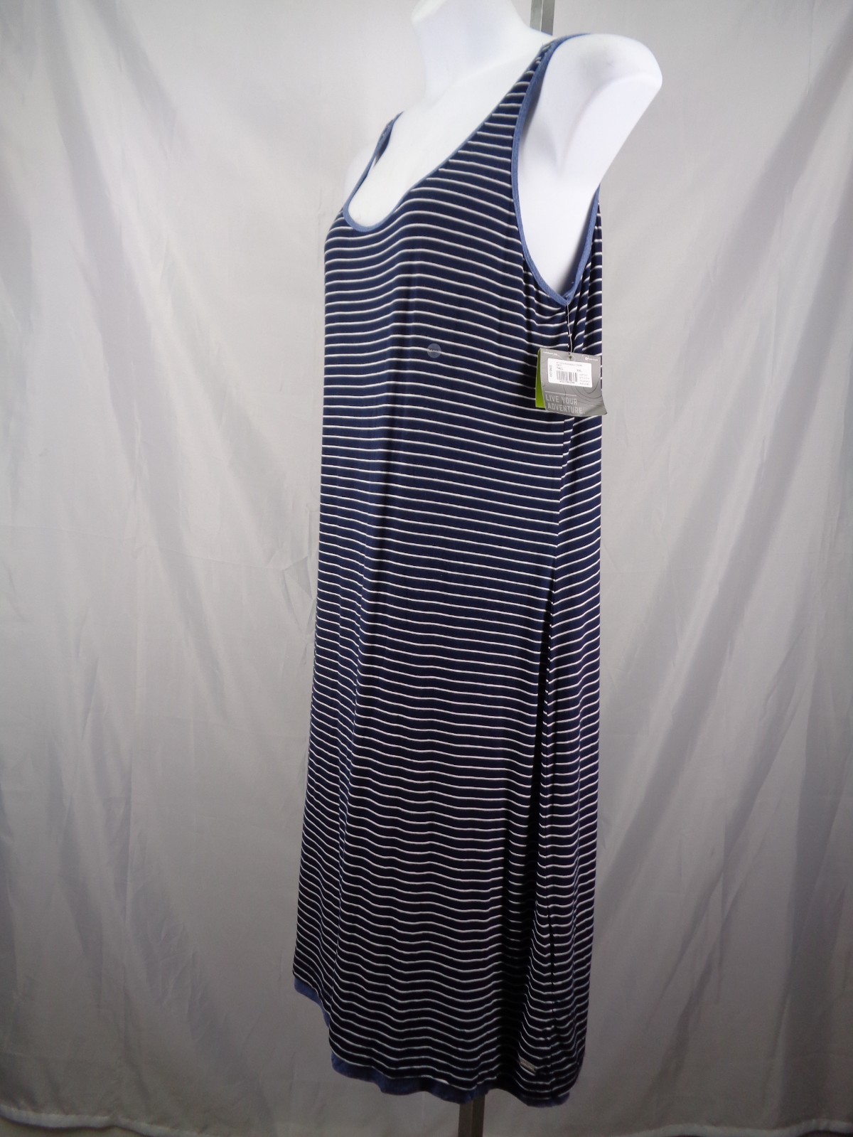 Eddie Bauer Stripe Solid Reversible Tank Dress Size XXL Tall T2XL New Defect