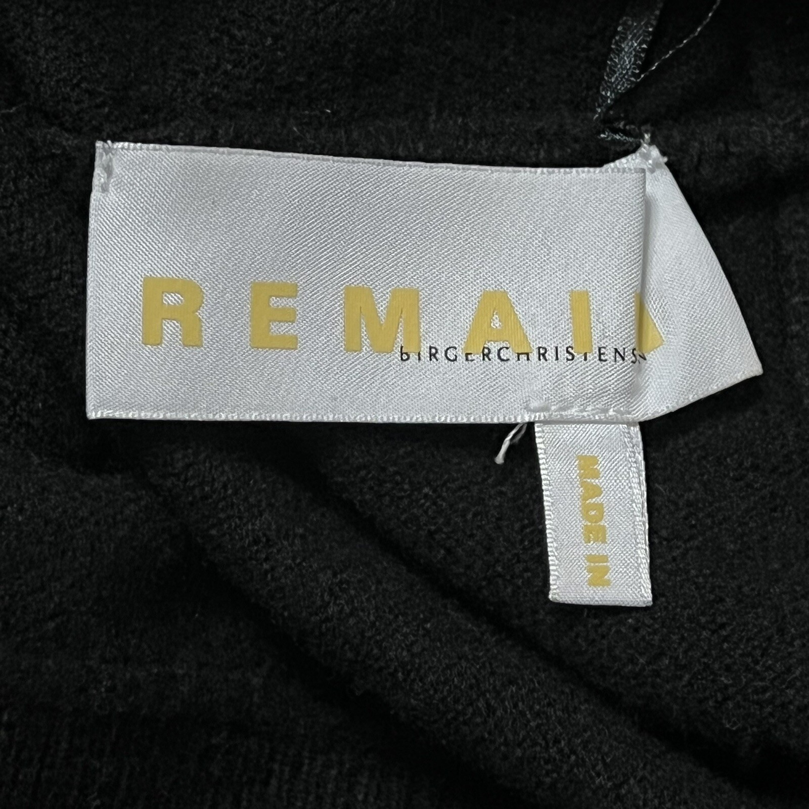 Remain Birger Christensen Black Wool Slit Dress Women’s Size US 2