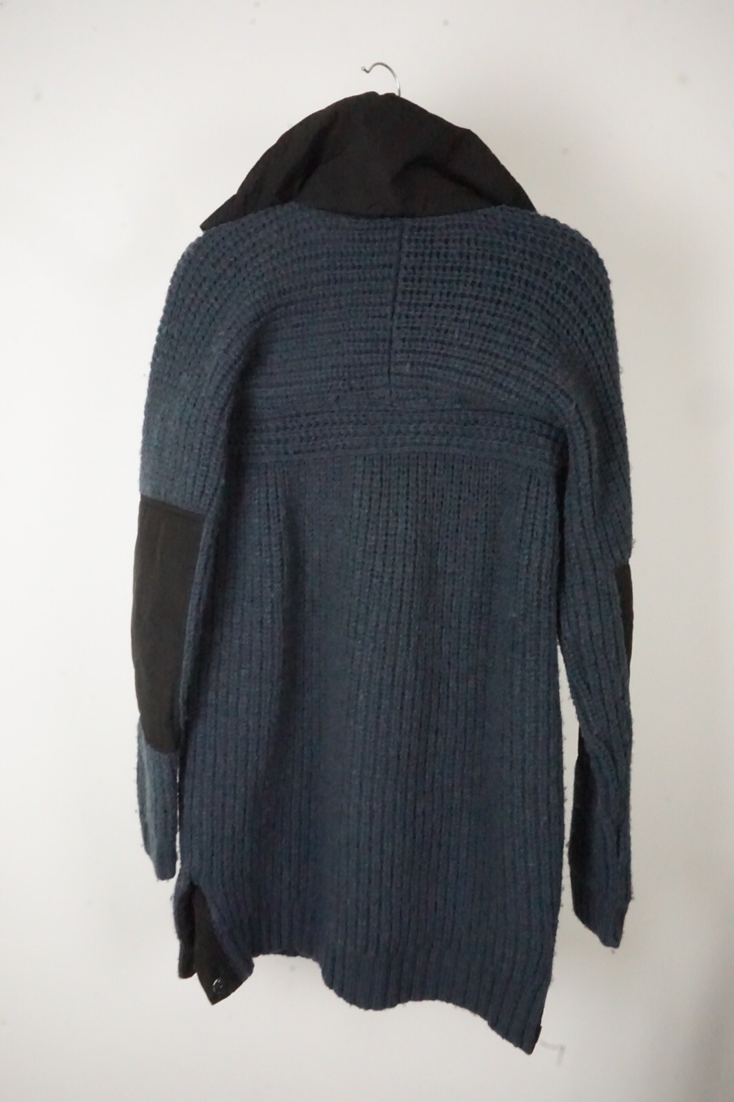 Giorgio Armani Blue Woven Heavy Wool Sweater Dress Sz 2 US 38 BRAND NEW