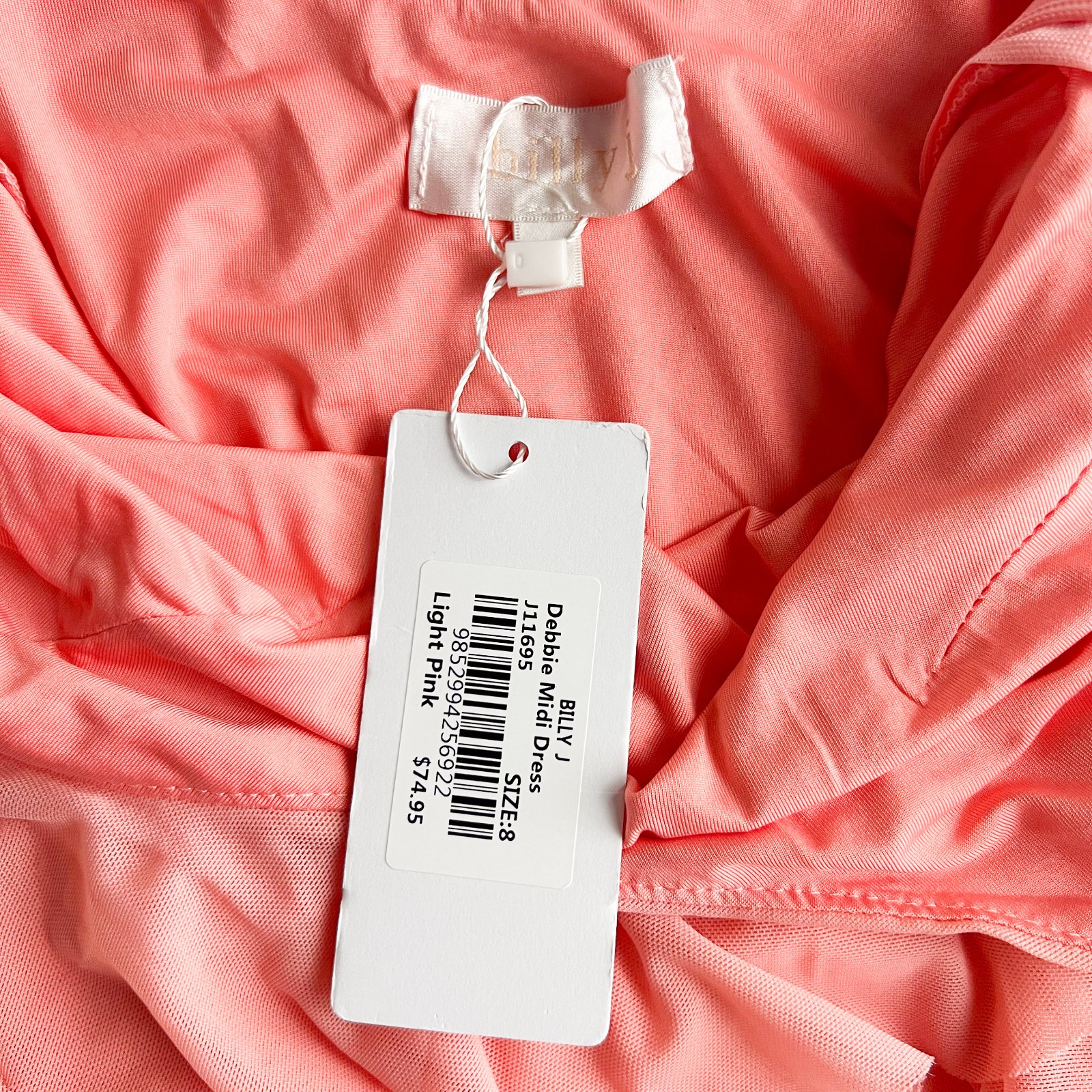 NWT Billy J Chantal Pink Maxi Dress Size 8 Y2K Tiered Ruffle Romantic Summer