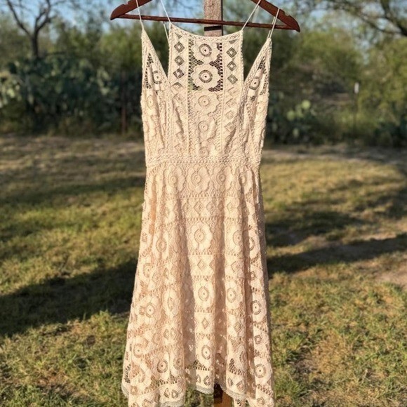 Free People Lace Handkerchief Dress XS/S