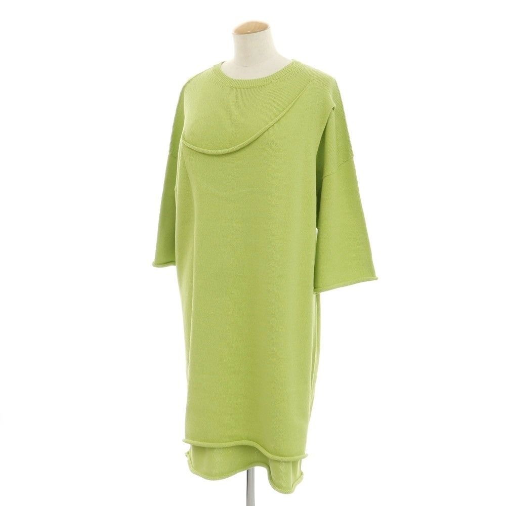 Used ISSEY MIYAKE Spring Summer 2025 Crew Neck Knit Dress Light Green No Size La