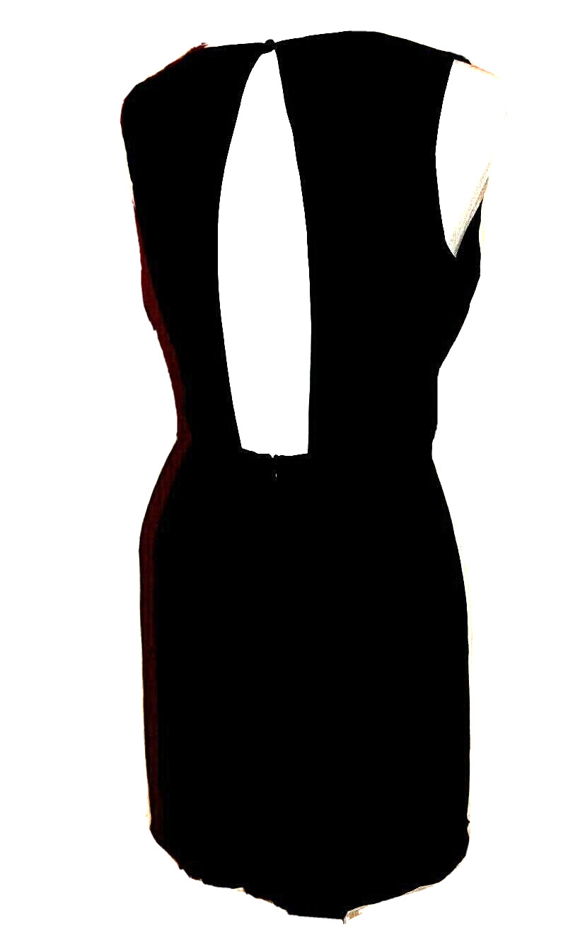 XXI Open Back Sleeveless Dress, Front Zipper, New, M