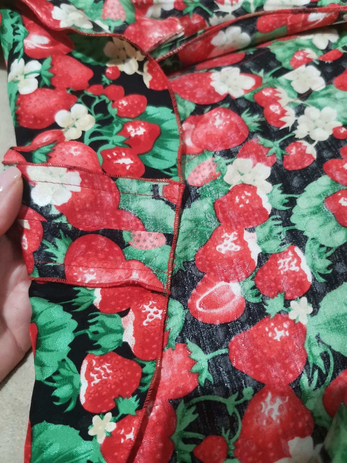🆓US🛃 SS 2006 Dolce&Gabbana strawberries printed silk corset dress IT 38