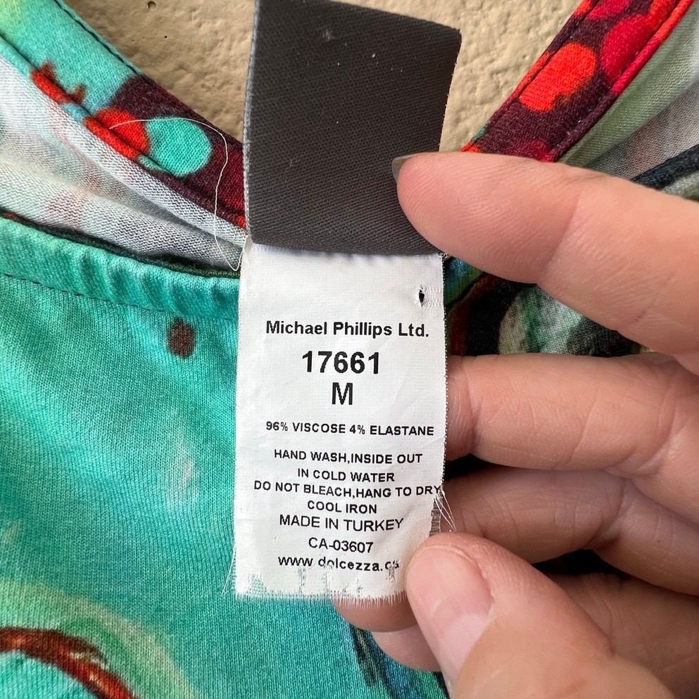 Simply Art by Dolcezza abstract designer dress size M